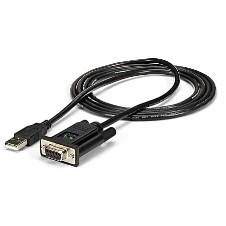 StarTech.com USB to Serial RS232 Adapter - DB9 Serial DCE Adapter Cable with FTDI - Null Modem - USB 1.1/2.0 - ICUSB232FTN