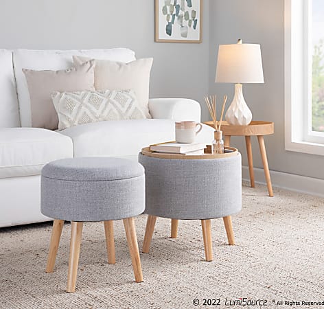 Storage stool with tray discount