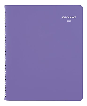 AT-A-GLANCE® Beautiful Day 13-Month Weekly/Monthly Appointment Book/Planner, 8-1/2" x 11", Lavender, January 2021 to January 2022, 938P-905