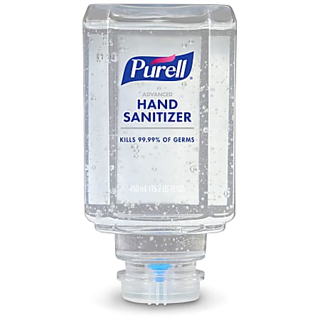 Purell® Advanced Hand Sanitizer Gel Refills, 15.2 oz (450 mL), Citrus Scent, Pack Of 6 Refills