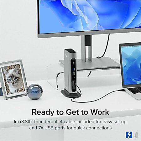 Plugable 16 in 1 Thunderbolt 4 Dock with 100W Charging 4K