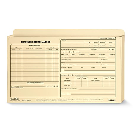 ComplyRight™ Expanded Employee Record Folders, Legal, 15" x