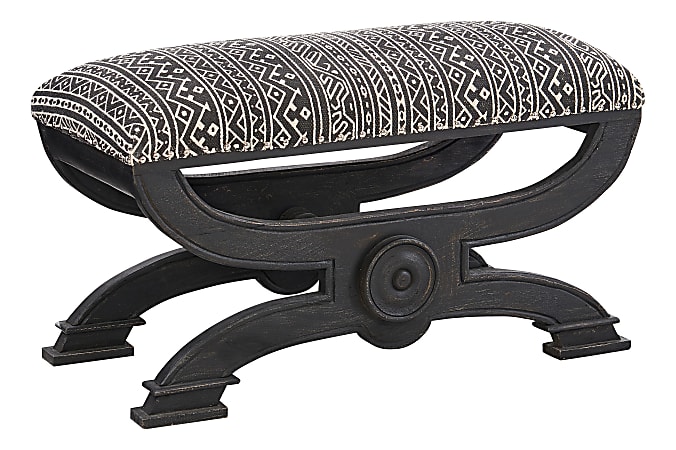Powell Petra Ottoman, Aztec Black/White