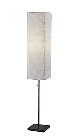 Adesso® Simplee Maya Floor Lamp, 63”H, White/Black