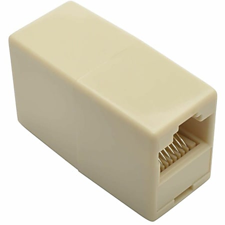 Eaton Tripp Lite Series Straight-Through RJ45 Modular In-Line Coupler (RJ45 F/F), 10 Pack - White - N033-001-10PK