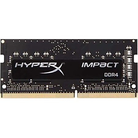 Kingston HyperX Impact 16GB (2 x 8GB) DDR4 SDRAM Memory Kit - 16 GB (2 x 8GB) - DDR4-2933/PC4-23400 DDR4 SDRAM - 2933 MHz - CL17 - 1.20 V - Non-ECC - Unbuffered - 260-pin - SoDIMM