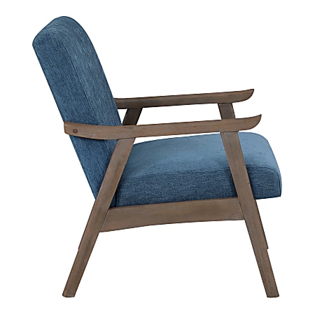 Office Star Weldon Armchair NavyBrushed Brown Office Depot