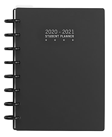 TUL® Discbound Weekly/Monthly Student Planner, Junior Size, Black, July 2020 To June 2021