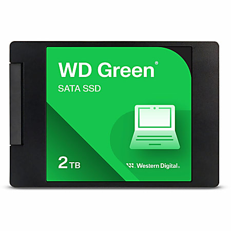 WD Green WDS200T2G0A 2 TB Solid State Drive - 2.5? Internal - SATA (SATA/600) - Notebook, Desktop PC Device Supported - 545 MB/s Maximum Read Transfer Rate - 3 Year Warranty