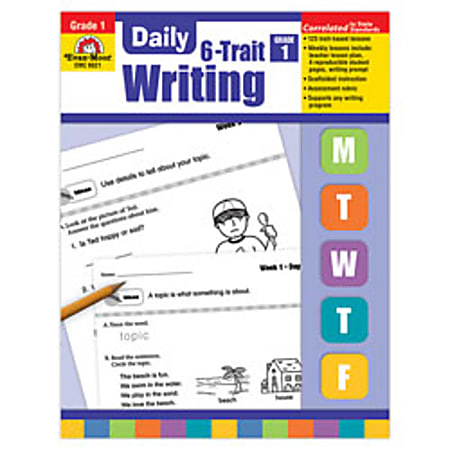Evan-Moor® Daily 6-Trait Writing Workbook, Grade 1