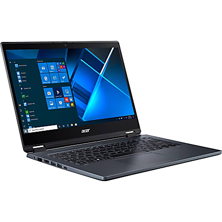 Acer P414RN-51 TMP414RN-51-5426 14" Touchscreen 2 in 1 Notebook - Full HD - Intel Core i5 i5-1135G7 Quad-core (4 Core) 2.40 GHz - 8 GB RAM - 256 GB SSD - Slate Blue - Windows 10 Pro - Intel Iris Xe Graphics - 13 Hour Battery