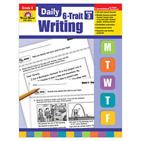 Evan-Moor® Daily 6-Trait Writing Workbook, Grade 3