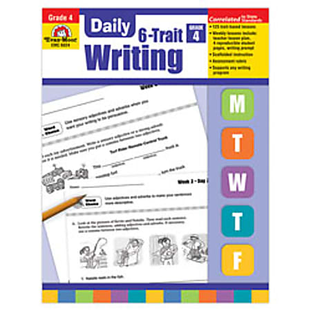 Evan-Moor® Daily 6-Trait Writing Workbook, Grade 4