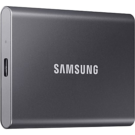 Samsung T7 MU-PC500T/AM 500 GB Portable Solid State Drive - External - PCI Express NVMe - Titan Gray - MUPC500TAM