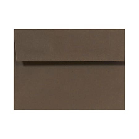 LUX Invitation Envelopes, A6, Peel & Press Closure, Chocolate Brown, Pack Of 500