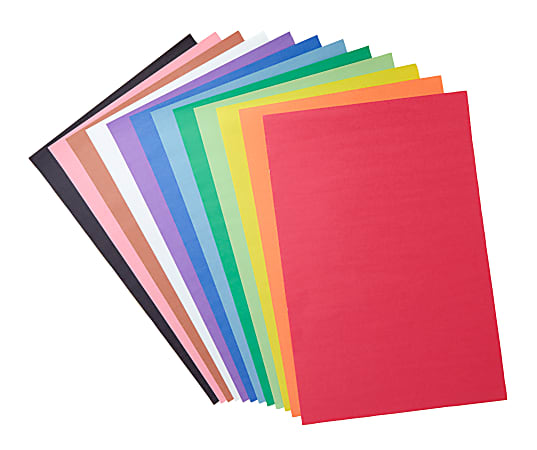 Crayola Giant Construction Paper And Stencil Set Tabloid Extra Paper Size  Assorted Colors - Office Depot