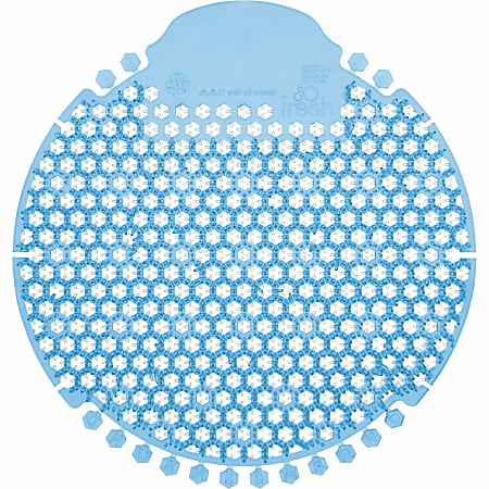 Fresh Products Wave 360 Urinal Screens - Lasts upto 60 Days - Splash Reducer, Odor Control - 5 / Box - Blue