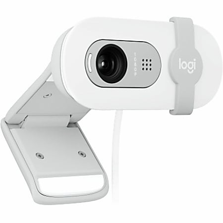 Logitech BRIO 100 Webcam - 2 Megapixel - Off White - USB Type A - 1 Pack(s) - 1920x 1080 Video - Fixed Focus - 58° Angle - Microphone - macOS, Windows