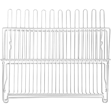 Better Houseware Folding Dish Rack, 10-3/4"H x 12-1/4"W x 18"D, White