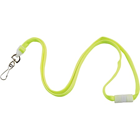 Advantus Neon Breakaway Lanyard - 12 / Pack - 0.5