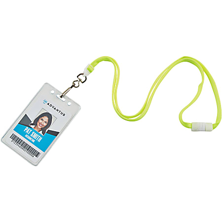 Advantus Neon Breakaway Lanyard - 12 / Pack - 0.5