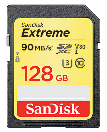 SanDisk® Extreme SDXC UHS-I Card, 128GB