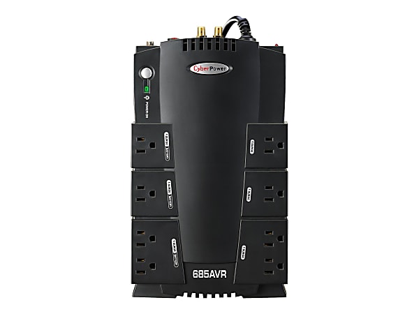 CyberPower® CP685AVR Uninterruptible Power Supply, 8 Outlets, 685VA/390 Watt