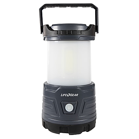 LifeGear 1,600-Lumen Hybrid Battery/USB-Rechargeable Multi-Mode LED Lantern and Power Bank, Black, 41-3776