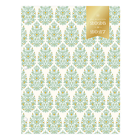 2026-2027 Blue Sky Day Designer Monthly Stapled Planner, 8-1/2" x 11", Kerridge Green, January 2026 To December 2027, 155626