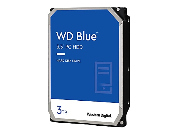 Western Digital Blue WD30EZAZ 3 TB Hard Drive - 3.5" Internal - SATA (SATA/600) - Desktop PC, Storage System Device Supported - WD30EZAZ