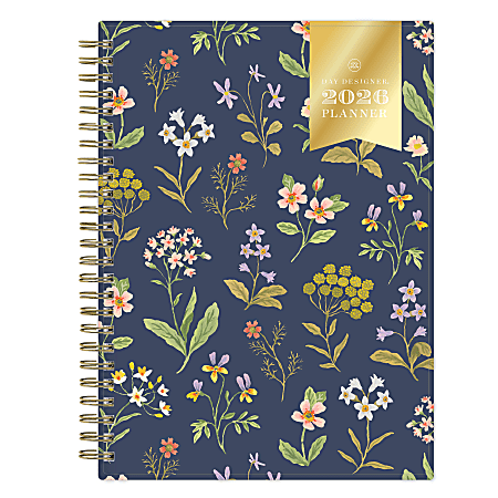 2026 Blue Sky Day Designer Weekly/Monthly Planner, 5-7/8” x 8-5/8", Fresh Sprigs, January To December, 155625