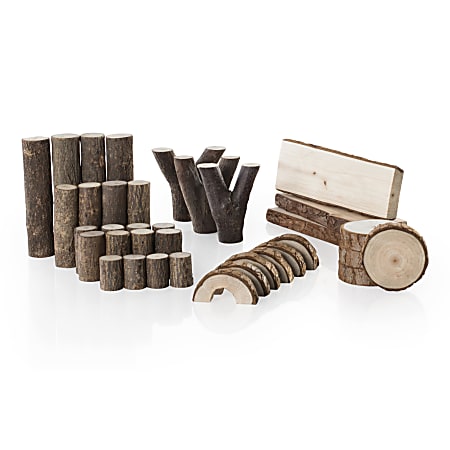 Guidecraft Branch Blocks Brown Pack Of 36 Blocks - Office Depot