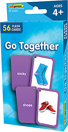 Teacher Created Resources Go Together Flash Cards, 5-1/8" x 3-1/8", 4th Grade, Pack Of 56 Flash Cards