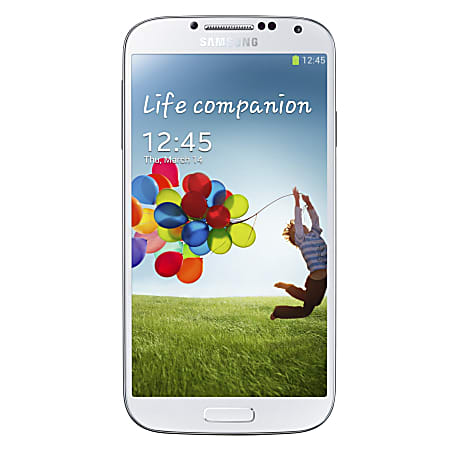 Samsung Galaxy S4 I545 Refurbished Cell Phone, White, PSU100141