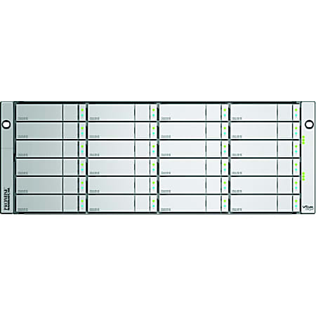 Promise VTrak Ex30 RAID Subsystems - 24 x HDD Supported - 24 x HDD Installed - 96 TB Installed HDD Capacity - RAID Supported 0, 1, 5, 6, 10, 50, 60, 1E, 1, 1E, 5, 6, 10, 50, 60 - 24 x Total Bays - 24 x 2.5"/3.5" Bay - Ethernet - 4U - Rack-mountable