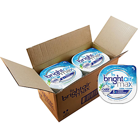 Bright Air Max Scented Gel Odor Eliminator - Gel - 8 oz - Cool Clean - 6 / Carton - Odor Neutralizer, Phthalate-free, Paraben-free, BHT Free, Bio-based, Formaldehyde-free, NPE-free Bright Air Max Scented Gel Odor Eliminator - Gel - 8 oz - Cool Clean - 6 / Carton - Odor Neutralizer, Phthalate-free, Paraben-free, BHT Free, Bio-based, Formaldehyde-free, NPE-free
