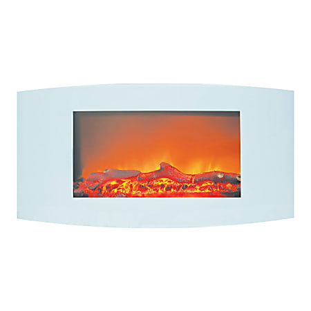 Cambridge® Callisto Wall-Mount Electric Fireplace With Curved