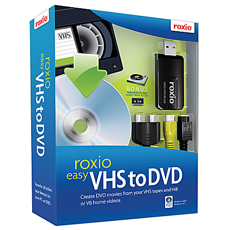 Roxio® Easy VHS To DVD, Traditional Disc