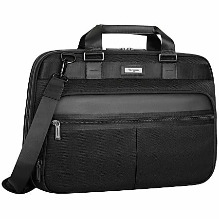 Targus&reg; Mobile Elite TBT045US 15.4" Briefcase Laptop Bag, Black