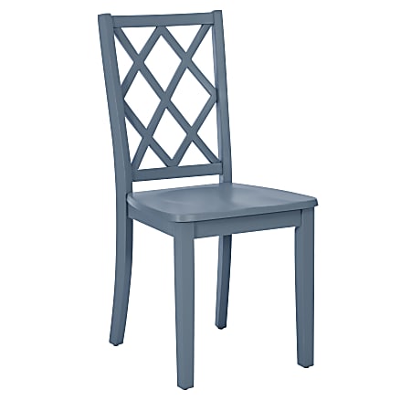 Powell Atwood Wood Side Accent Chair, Graphite
