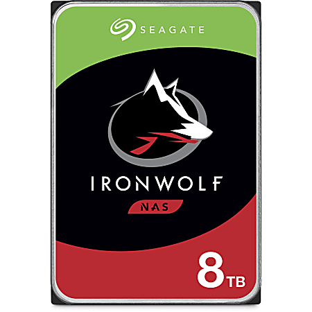 Seagate IronWolf ST8000VN004 8 TB Hard Drive - 3.5" Internal - SATA (SATA/600) - Conventional Magnetic Recording (CMR) Method - 7200rpm - 3 Year Warranty