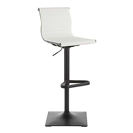 LumiSource Masters Bar Stool, Black/White