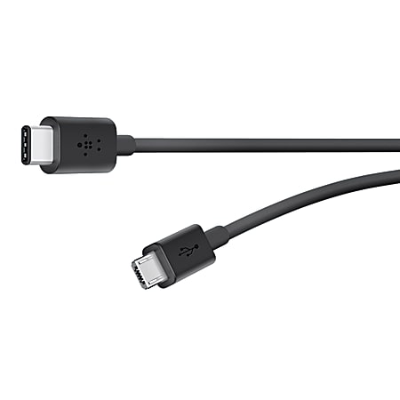 Belkin MIXIT™ 2.0 USB-C To Micro USB Charge Cable, 6', Black