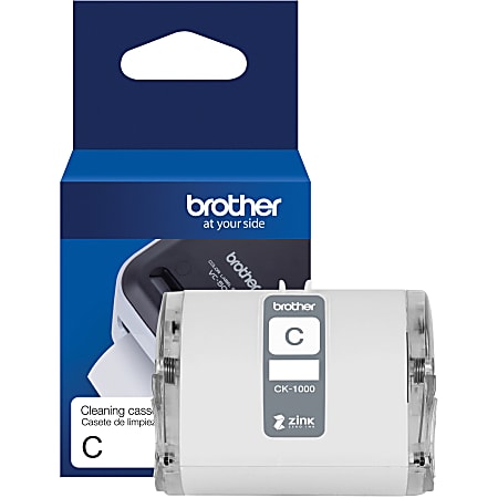 Brother Genuine CK-1000 ~ 2 (1.97") 50 mm wide x 6.5 ft. (2 m) Cleaning Roll for Brother VC-500W Label and Photo Printers, CK1000