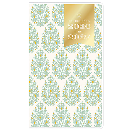 2026-2027 Day Designer 2-Year Monthly Pocket Planner, 3-5/8” x 6-1/8”, Kerridge Green, January 2026 To December 2027, 155627