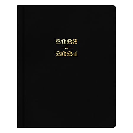 2023-2024 Day Designer Weekly/Monthly Academic To-Do Planning Calendar, 8" x 10", Black FL, July 2023 to June 2024, 142505