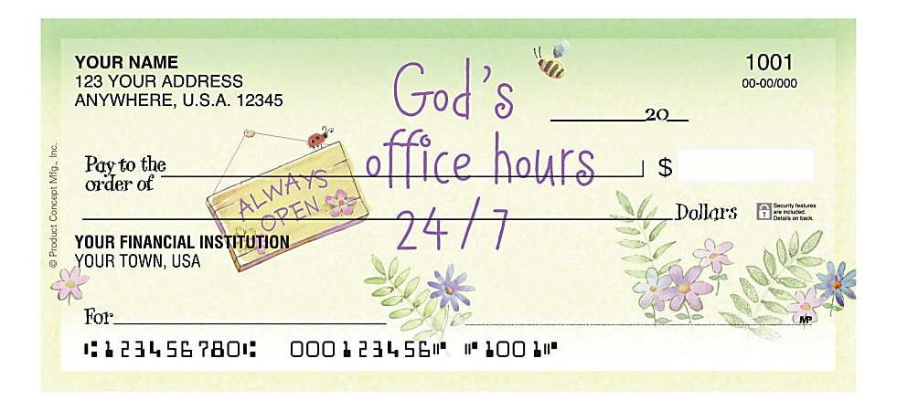 Custom Personal Wallet Checks, 6" x 2-3/4", Duplicates, Laughter For The Soul, Box Of 150 Checks