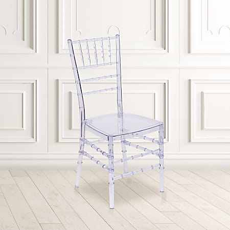 Flash Furniture Elegance Stacking Chiavari Chair, Crystal Ice Blue