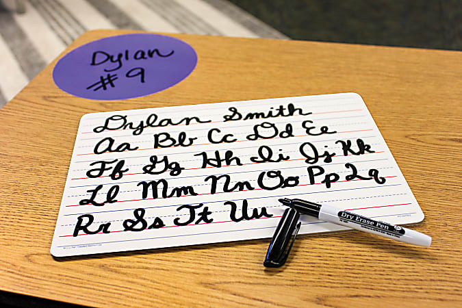 Teacher Created Resources Non Magnetic Double Sided Writing Dry Erase ...