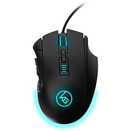 Kaliber Gaming 12-Button MMO Mouse - Optical - Cable - 1 Pack - USB 2.0 - 16000 dpi - Scroll Wheel - 12 Button(s)